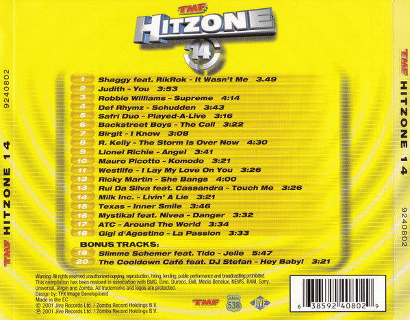 Various : TMF Hitzone 14 (CD, Comp)