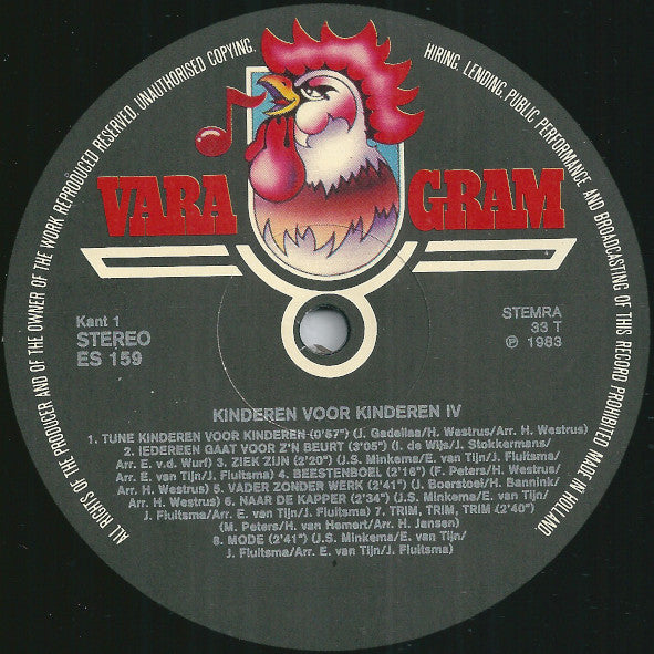 Kinderen voor Kinderen : Kinderen Voor Kinderen 4 (LP, Album)