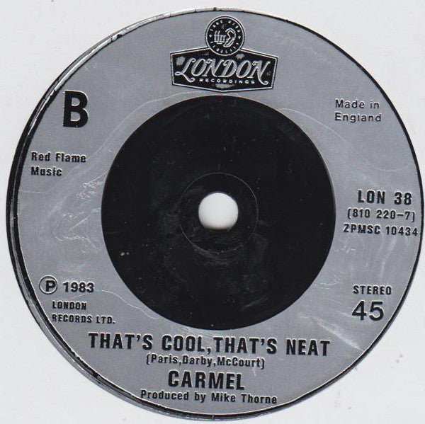 Carmel (2) : Willow Weep For Me (7", Inj)