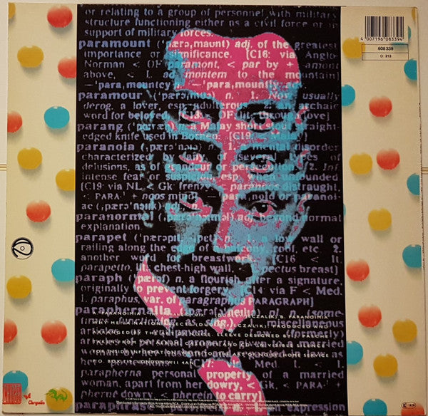 The Art Of Noise With Max Headroom : Paranoimia (New Special Paranoid-Mix) (12", Maxi)