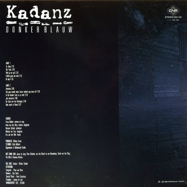 Kadanz : Donkerblauw (LP, Album)