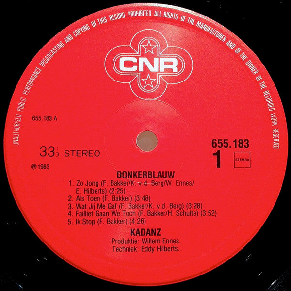 Kadanz : Donkerblauw (LP, Album)