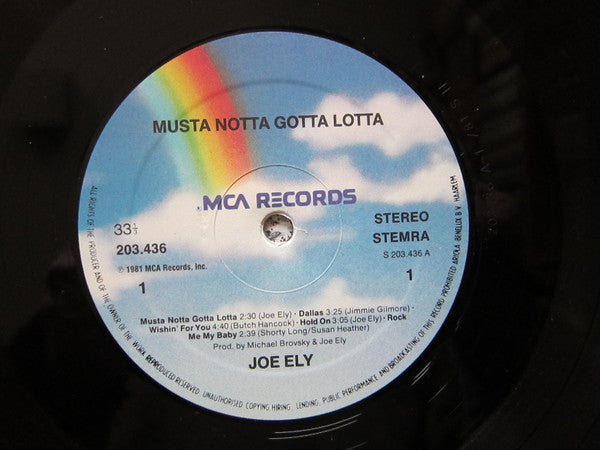 Joe Ely : Musta Notta Gotta Lotta (LP, Album)