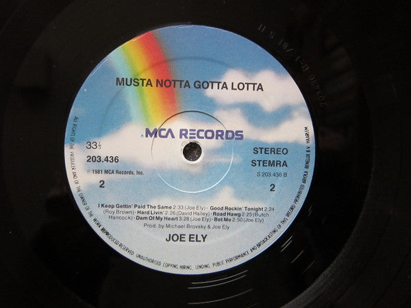 Joe Ely : Musta Notta Gotta Lotta (LP, Album)