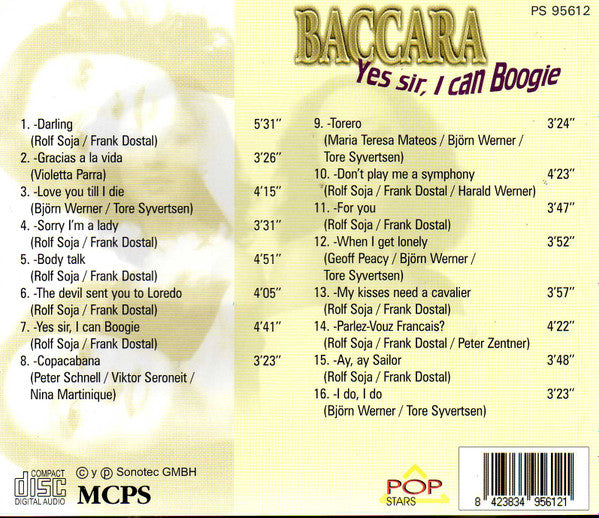 Baccara : Yes Sir, I Can Boogie (CD, Comp, Unofficial)