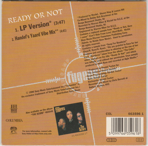 Fugees : Ready Or Not (CD, Single)