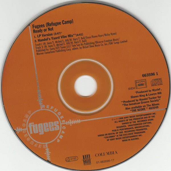 Fugees : Ready Or Not (CD, Single)