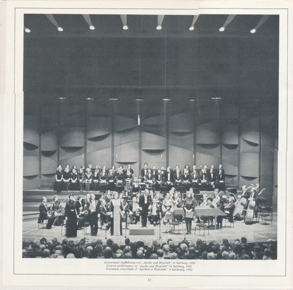 Wolfgang Amadeus Mozart, Edith Mathis, Cornelia Wulkopf, Arleen Auger, Hanna Schwarz, Anthony Rolfe Johnson, Salzburger Kammerchor, Das Mozarteum Orchester Salzburg, Leopold Hager : Apollo Et Hyacinthus (2xLP)