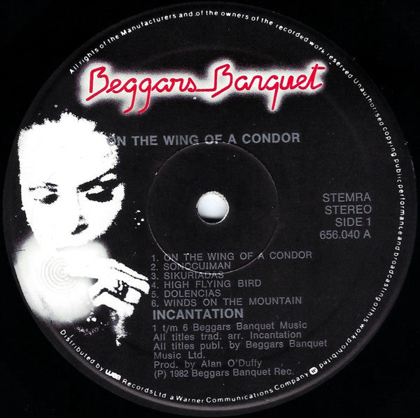 Incantation (2) : On The Wing Of A Condor (LP, Album)