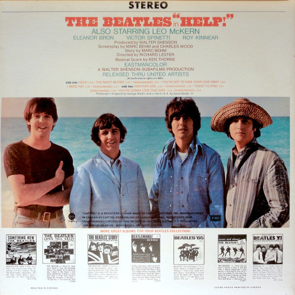 The Beatles : Help! (Original Motion Picture Soundtrack) (LP, Album, RE, Pur)