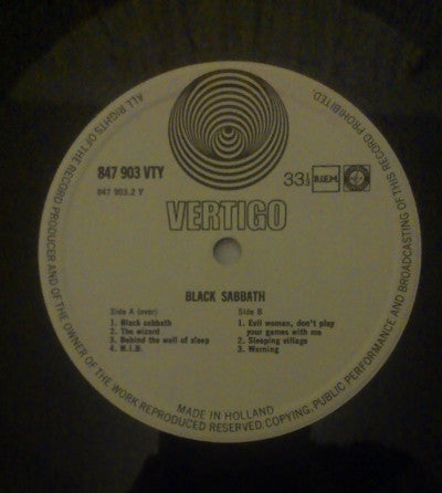 Black Sabbath : Black Sabbath (LP, Album, Gat)