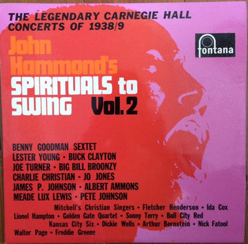 Various : John Hammond's Spirituals To Swing, Vol. 2 - The Legendary Carnegie Hall Concerts Of 1938/9 (LP, Comp, Mono)