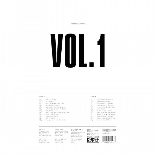 Sebastian Fraye : Vol. 1 (LP, Album, Ltd)