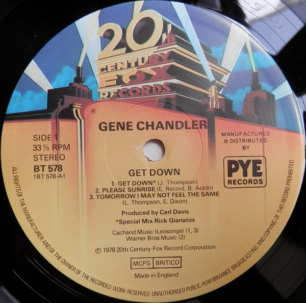 Gene Chandler : Get Down (LP, Album)