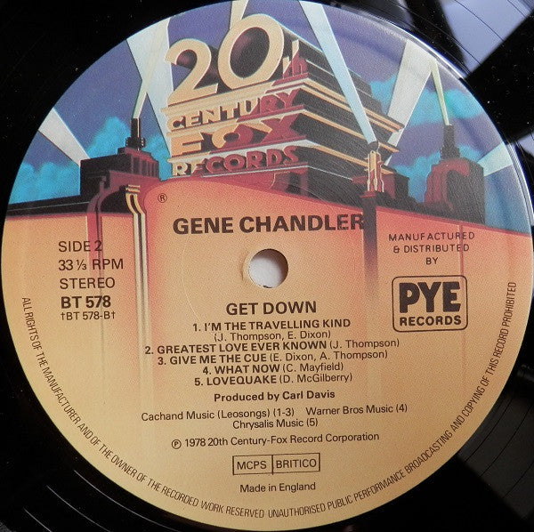 Gene Chandler : Get Down (LP, Album)