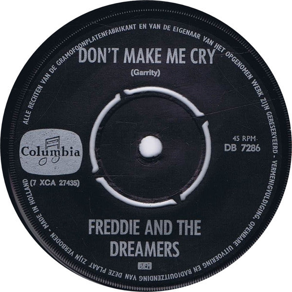 Freddie & The Dreamers : I Love You Baby (7", Single)