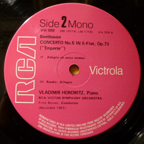 Ludwig van Beethoven : Concerto No.5 "Emperor" (LP, Album, Mono, RE)