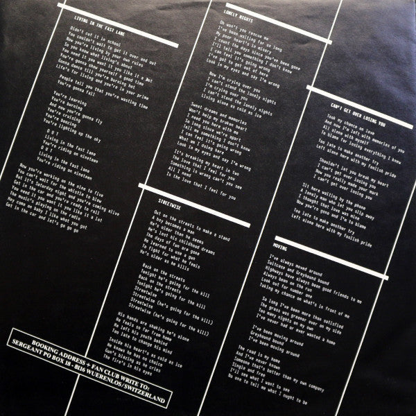 Sergeant : Streetwise (LP, Album)