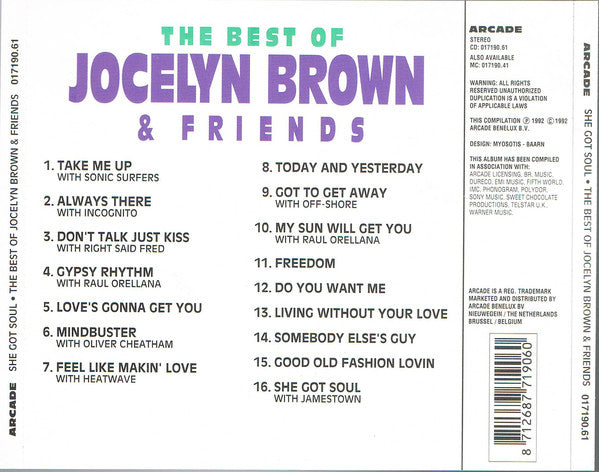 Jocelyn Brown : The Best Of Jocelyn Brown And Friends (CD, Comp)