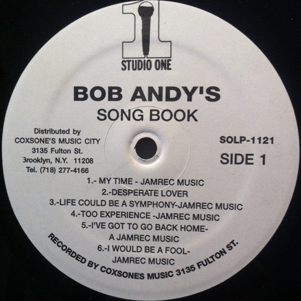 Bob Andy : Bob Andy's Song Book (LP, Album, RP)