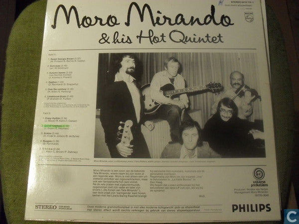 Moro Mirando : Moro Mirando & His Hot Quintet (LP, Album)