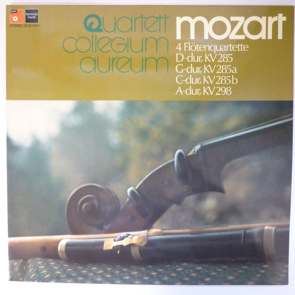 Wolfgang Amadeus Mozart, Quartett Collegium Aureum : 4 Flötenquartette D-dur, KV 285 / G-dur, KV 285a / C-dur, KV 285b / A-dur, KV 298 (LP)