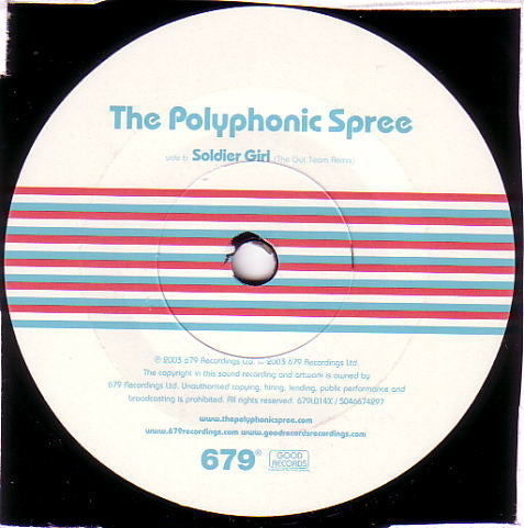The Polyphonic Spree : Soldier Girl (7", Single)