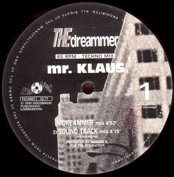 Mr. Klaus : The Dreammer (12")