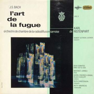 Johann Sebastian Bach, Kammerorchester Des Saarländischen Rundfunks, Saarbrücken, Karl Ristenpart : L'Art De La Fugue Vol. II (LP)