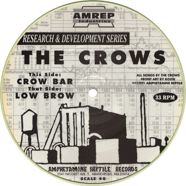 Crows : Crow Bar / Low Brow (7", Single, Pic)