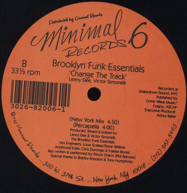 Brooklyn Funk Essentials (2) : Change The Track (12")