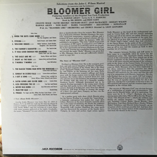 Various : Bloomer Girl (LP, Mono, RE)