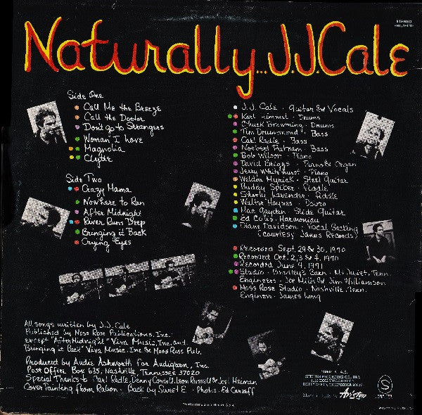 J.J. Cale : Naturally (LP, Album, RE)