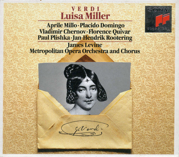 Verdi* - Aprile Millo · Placido Domingo · Vladimir Chernov · Florence Quivar · Paul Plishka · Jan-Hendrik Rootering · Metropolitan Opera Orchestra* And Metropolitan Opera Chorus, James Levine (2) : Luisa Miller (2xCD, Album)