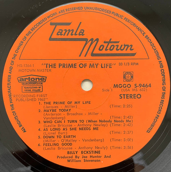 Billy Eckstine : The Prime Of My Life (LP, Album)