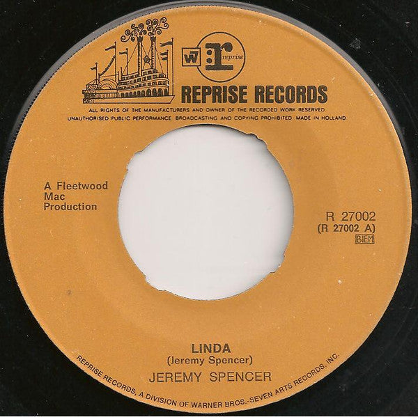 Jeremy Spencer : Linda / Teenage Darling (7", Single)