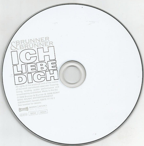 Brunner & Brunner : Ich Liebe Dich (CD, Album)