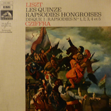 Franz Liszt / Gyorgy Cziffra : Les Quinze Rapsodies Hongroises (Disque I : Rapsodies Nos 1, 2, 3, 4 Et 5) (LP, Mono, RE)