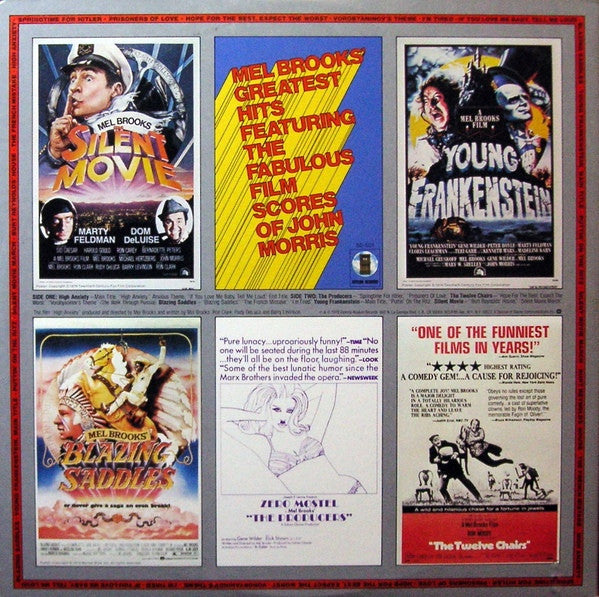 John Morris : High Anxiety - Original Soundtrack / Mel Brooks' Greatest Hits Featuring The Fabulous Film Scores Of John Morris (LP, Album, Comp, RP, Gat)