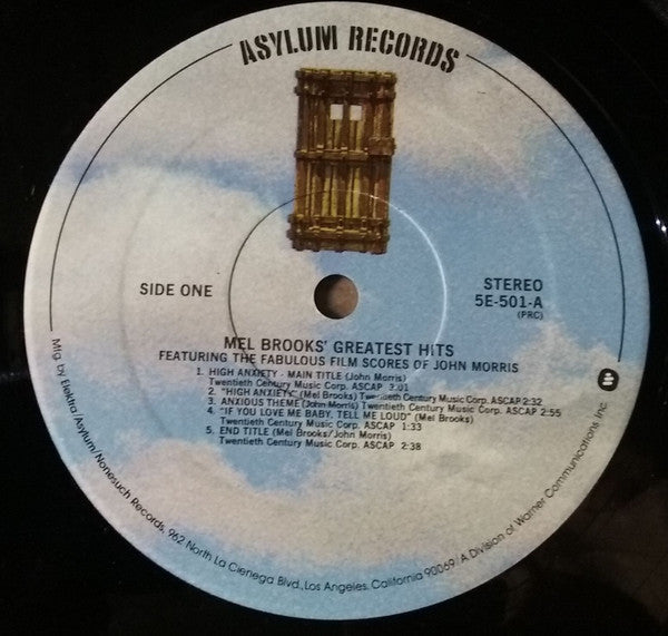 John Morris : High Anxiety - Original Soundtrack / Mel Brooks' Greatest Hits Featuring The Fabulous Film Scores Of John Morris (LP, Album, Comp, RP, Gat)