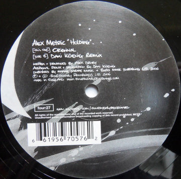 Alex Metric : Holding (12")