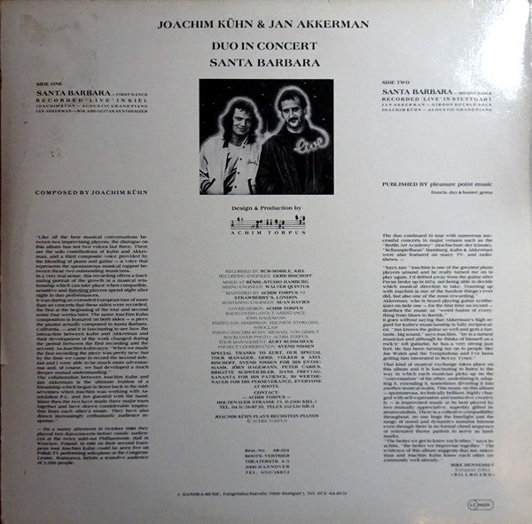 Joachim Kühn & Jan Akkerman : Live! The Kiel Concert - The Stuttgart Concert (LP, Album, RE)