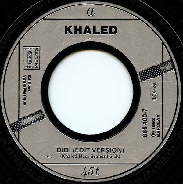 Khaled : Didi (7", Single)