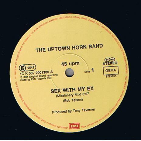 Uptown Horns : Sex With My Ex (12", Maxi)