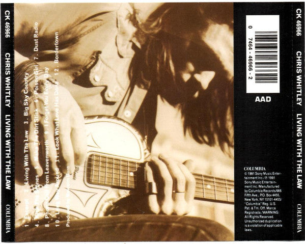 Chris Whitley : Living With The Law (CD, Album, Promo)