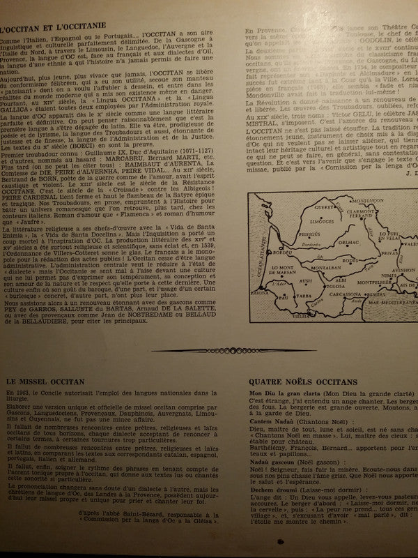 Jacques Lacome, Guy Bertrand, Jean-Michel Ponty : Missa Occitana Et Noëls  Occitans (LP, Album)