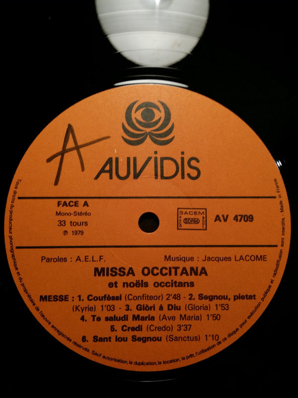 Jacques Lacome, Guy Bertrand, Jean-Michel Ponty : Missa Occitana Et Noëls  Occitans (LP, Album)
