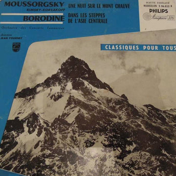 Modest Mussorgsky / Nikolai Rimsky-Korsakov, Alexander Borodin, Orchestre Des Concerts Lamoureux , Direction Jean Fournet : Une Nuit Sur Le Mont Chauve / Dans Les Steppes De L'Asie Centrale (10", Mono)