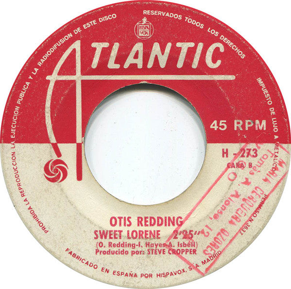 Otis Redding : (Sentado En) El Muelle De La Bahia / Sweet Lorene (7", Single)