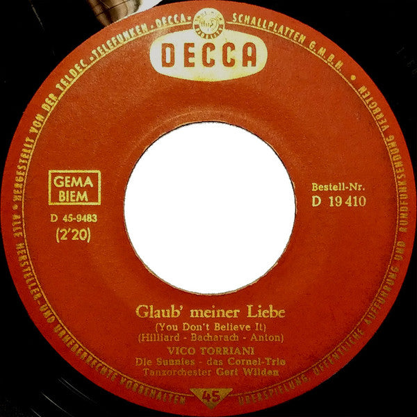 Vico Torriani : Pepino (Pepino The Italian Mouse) (7", Single)